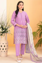 Dinara By Tawakkal Unstitched 3 Piece Emb Schiffli Lawn Suit-D-2285