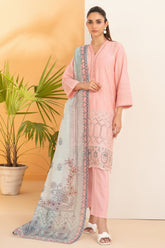 Dinara By Tawakkal Unstitched 3 Piece Emb Schiffli Lawn Suit-D-2287