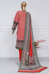 Sada Bahar Stitched 3 Piece Printed Lawn Vol-02 Collection'2025-PR-1292-Red
