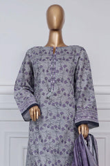 Sada Bahar Stitched 3 Piece Printed Lawn Vol-02 Suit-PR-9491-Grey