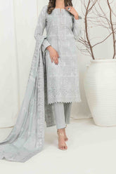 Gulshanara By Tawakkal Unstitched 3 Piece Emb Broshia Banarsi Lawn Vol-03 Suit-D-2565