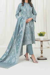 Gulshanara By Tawakkal Unstitched 3 Piece Emb Broshia Banarsi Lawn Vol-03 Suit-D-2566