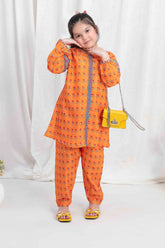 Little Dreamers By Tawakkal Stitched 2 Piece Digital Print Swiss Kids Suit-D-2574