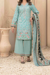 Farideh By Tawakkal Unstitched 3 Piece Emb Digital Print Lawn Suit-D-2600