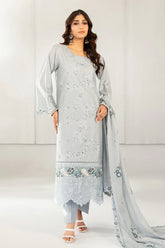 Azka By Tawakkal Stitched 3 Piece Emb Fancy Lawn Vol-1 Suit-D-2827