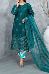 Rayleah By Tawakkal Unstitched 3 Piece Emb Schiffli Lawn Suit-D-2927