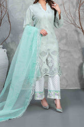 Rayleah By Tawakkal Unstitched 3 Piece Emb Schiffli Lawn Suit-D-2929