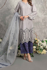 Lazinah By Tawakkal Unstitched 3 Piece Emb Lawn Suit-D-2931