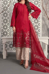 Lazinah By Tawakkal Unstitched 3 Piece Emb Lawn Suit-D-2933