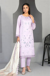 Efza By Tawakkal Unstitched 3 Piece Fancy Emb Lawn Suit-D-2970
