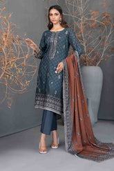 Daleesha By Tawakkal Unstitched 3 Piece Digital Printed Staple Suit-D-3985