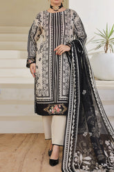 Aizal Stitched 3 Piece Printed Lawn Suit-A-P-660-SKIN