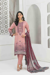 Namah by Tawakkal Unstitched 3 Piece Emb Digital Print Staple Linen Suit-N-8008