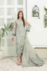 Amani by Tawakkal Semi Stitched 3 Piece Formal Collection'2023-AS-8323