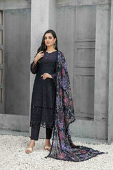 Amber by Tawakkal Semi Stitched 3 Piece Embroidered Lawn Collection'2023-A-8501