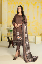 Samara by Tawakkal Unstitched 3 Piece Digital Print Emb Lawn Suit-S-8797