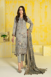 Samara by Tawakkal Unstitched 3 Piece Digital Print Emb Lawn Suit-S-8801