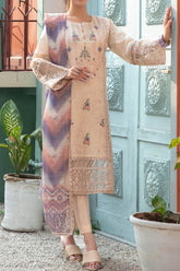 Orla by Tawakkal Semi Stitched 3 Piece Emb Lawn Suit-O-8854
