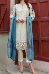 Orla by Tawakkal Semi Stitched 3 Piece Emb Lawn Suit-O-8856
