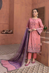Saaja by Tawakkal Unstitched 3 Piece Emb Digital Print Lawn Suit-S-8895