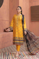 Saaja by Tawakkal Unstitched 3 Piece Emb Digital Print Lawn Suit-S-8896