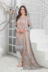 Mehmal by Tawakkal Unstitched 3 Piece Lawn Suit-M-8912