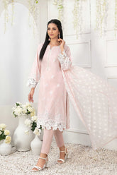 Gardenia by Tawakkal Semi Stitched 3 Piece Fancy Emb Lawn Suit-G-8970