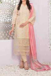 Farasha by Tawakkal Semi Stitched 3 Piece Jacquard Lawn Suit-F-8980