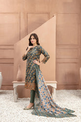 Dareen by Tawakkal Unstitched 3 Piece Emb Boring Lawn Suit-D-9195