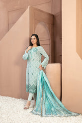 Dareen by Tawakkal Unstitched 3 Piece Emb Boring Lawn Suit-D-9199