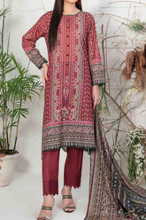 Safeena by Tawakkal Unstitched 3 Piece Digital Print Slub Lawn Suit-S-9345