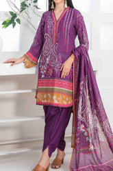 Safeena by Tawakkal Unstitched 3 Piece Digital Print Slub Lawn Suit-S-9343