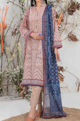 Safeena by Tawakkal Unstitched 3 Piece Digital Print Slub Lawn Suit-S-9342