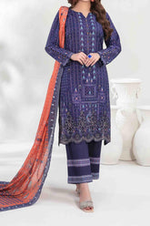 Afsara By Tawakkal Unstitched 3 Piece Digital Lawn Suit-D-9379