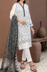 Serra by Tawakkal Unstitched 3 Piece Emb Cotton Schiffli Vol-02 Suit-S-9410
