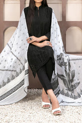 Serra by Tawakkal Unstitched 3 Piece Emb Cotton Schiffli Vol-02 Suit-S-9412