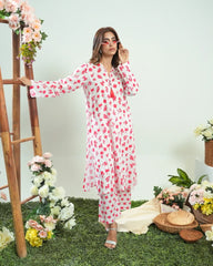 Dhaga Stitched 2 Piece Lawn Suit-Matching separate 0048