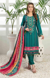 Seher by Tawakkal Unstitched 3 Piece Linen Suit-S-7541-B