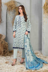 Frey by Tawakkal Unstitched 3 Printed & Emb Lawn Suit-FT-8641