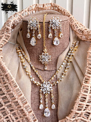 Made For Her-Elarique Zircon Necklace Set - KFS1049