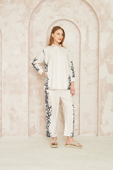 Dhaga Stitched Co Ords Summer Collection'2025-Sepia