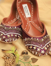 Mgs Style Khussa Collection-Dholki - Purple