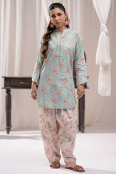 Daily Pret By Dor Stitched Co Ords Printed Vol-03 Collection'2025-DPEC3-01-Sky Blue