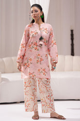 Daily Pret By Dor Stitched Co Ords Printed Vol-03 Collection'2025-DPEC3-02-Pink