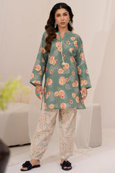 Daily Pret By Dor Stitched Co Ords Printed Vol-03 Collection'2025-DPEC3-03-Teal