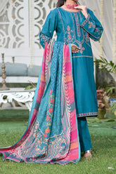 Rafia Khas Unstitched 3 Piece Embroidered Khaddar Collection'2022-UN-DPKH-22