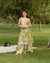 Gul Bahar By Inara Stitched 3 Piece Summer Suit-CAMELLIA DR-10