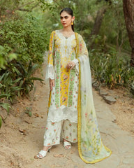 Gul Bahar By Inara Stitched 3 Piece Summer Suit-CANNA DR-07
