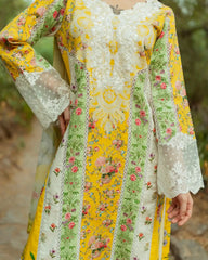 Gul Bahar By Inara Stitched 3 Piece Summer Suit-CANNA DR-07