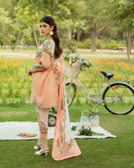 Gul Bahar By Inara Stitched 3 Piece Summer Suit-BOTANICAL DR-08